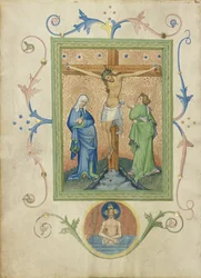 Die Kreuzigung aus dem Collegium Ducale Missale, um 1420-30